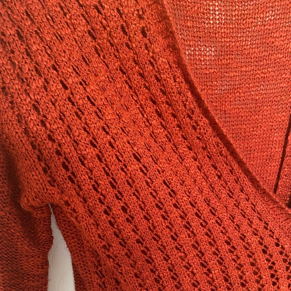 NEVER WORN open red sweater